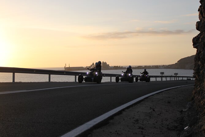 3 wheels motorcycle Coast Tour - Ryker - Gran Canaria Maspalomas - Anfi Tauro Golf: a flexible pause before returning