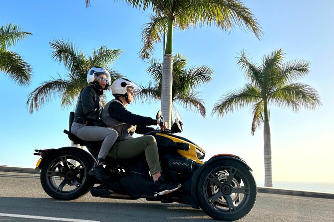 3 wheels motorcycle Coast Tour - Ryker - Gran Canaria Maspalomas - El Pajar: a quick start beside the coast