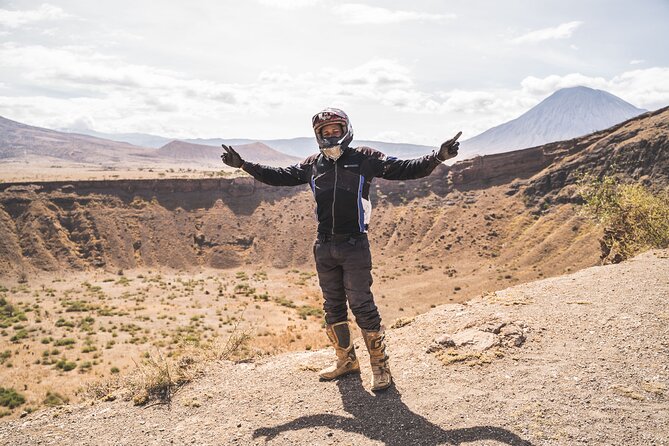 7-Day Tanzania Private Guide Motorcycle Safari Tour - Day 1: Lake Chala and the volcanic border country