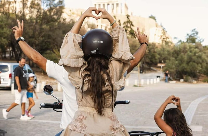 Acropolis of Athens: 60′ Tour in a Vintage Motorcycle - Acropolis views without entering the monument
