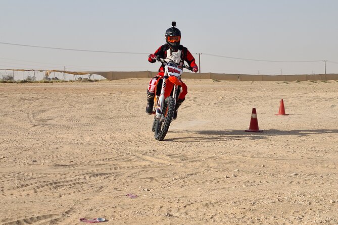 Adult Desert Motorbike Training in Dubai - The first lesson: balance, controls, and bike handling