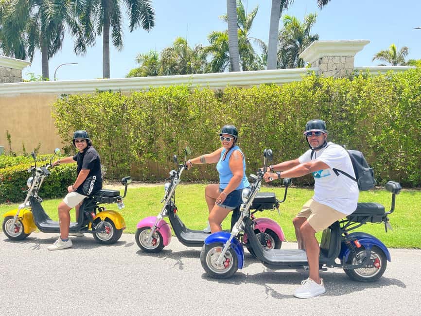 Bavaro Punta Cana: City Tour with Harley models E-Scooters - Pickup from Punta Cana, Macao, Uvero Alto, and Bávaro