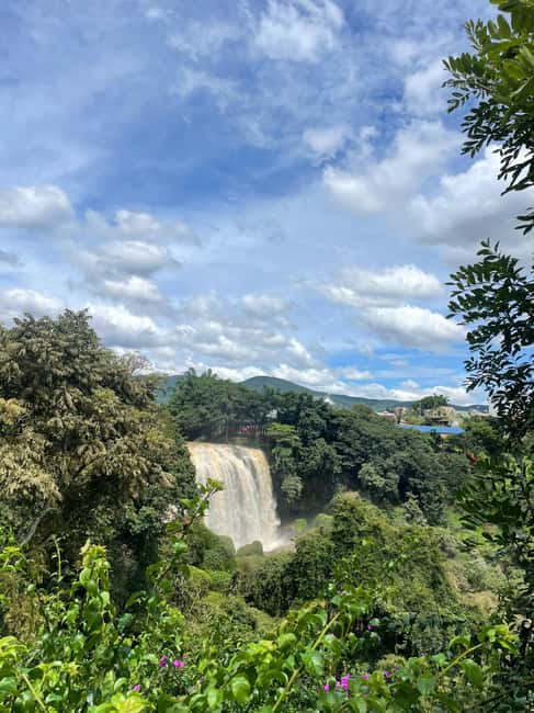 Da Lat: Waterfalls, Farms & Pagoda Easy Rider Motorbike Tour - Datanla Waterfall starts the day with easy access to nature