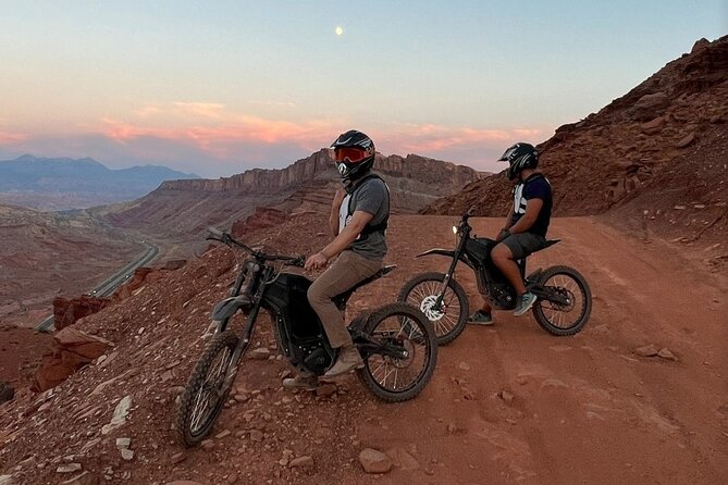 Electric Dirt Bike Tour, Shafer Trail, Canyonlands, Deadhorse - Looking toward Canyonlands National Park
