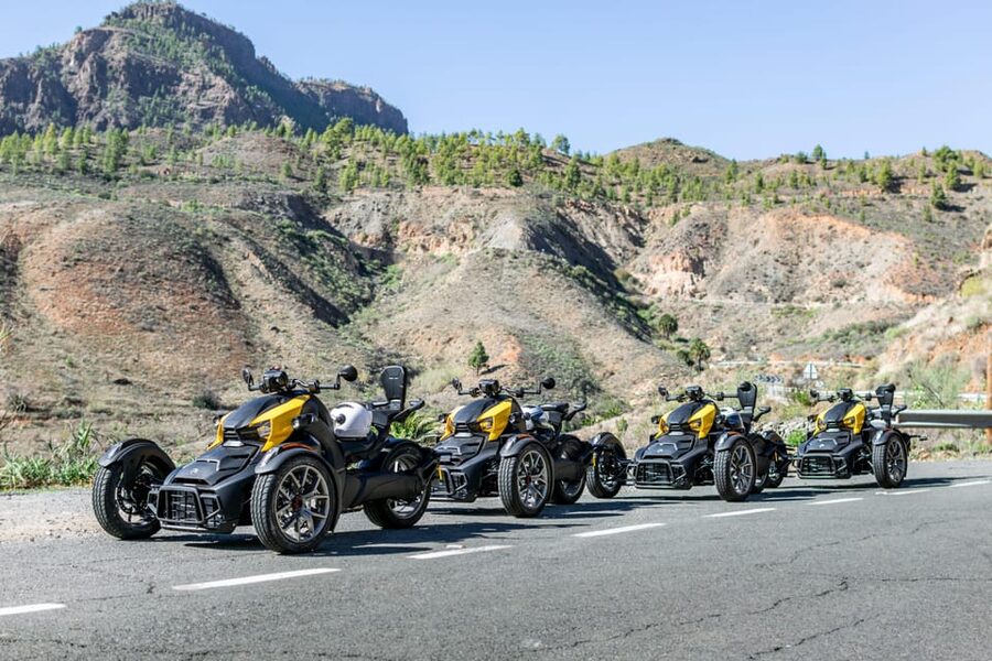 Gran Canaria: Can-Am Ryker 3-Wheel Motorcycle / Buggy / Quad - The 9:00 mountain run to Fataga