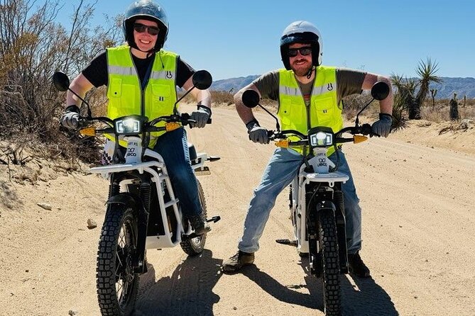 Guided Electric Motorbike Tour inside Joshua Tree National Park - Getting comfortable on the UBCO 2x2