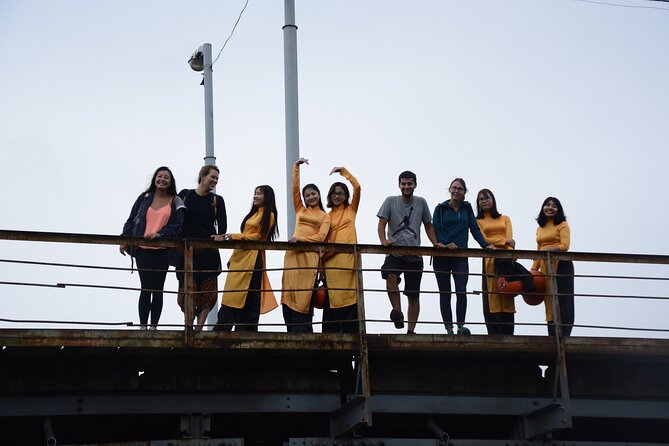 Hanoi Motorbike Tour Led By Women - City And Countryside Full Day - The Flag Tower and Hanoi’s old railway line