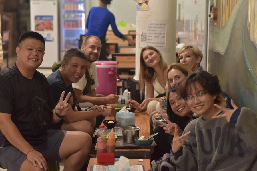 Hanoi Night Lights Food Tour by Motorbike - Entering the Old Quarter’s small lanes