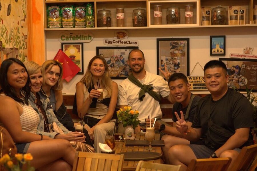 Hanoi Night Lights Food Tour by Motorbike - Dried chicken pho, banh mi, chè, and egg coffee