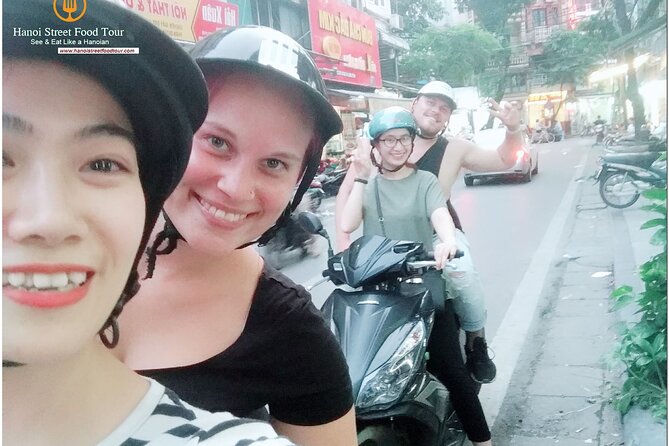 Hanoi old quarter sightseeing & street food eating by Motorcycle - The social side of a small group