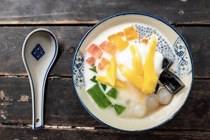 Hanoi Street Food Tour By Motorbike + Sightseeing SAFE & FUN - Mango jelly and Tran Quoc Pagoda