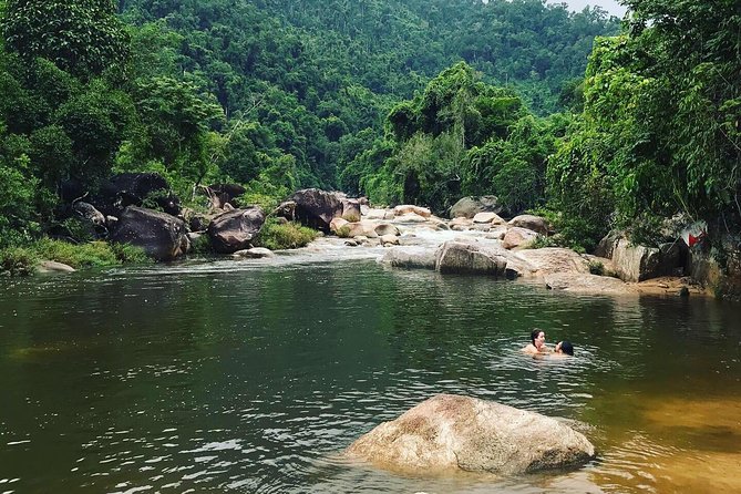 Hidden Hon Ba Nature Reserve Motorcycle Tour BBQ,Beer,Waterfall - Climbing toward Hon Ba Nature Reserve