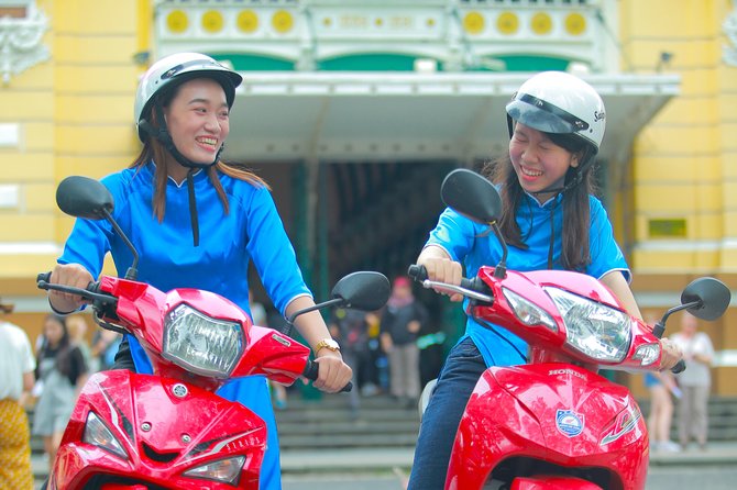 Ho Chi Minh City Tour by Motorbike with Female Riders | KissTour - Safety, comfort, and the practical scooter details