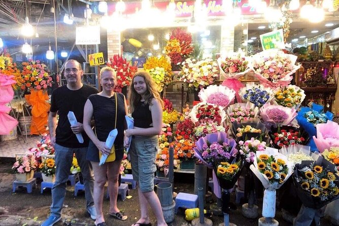 Ho Chi Minh Nightlife & Street Food Tour By Motorbike - Ho Thi Ky Flower Market is the most colorful stop