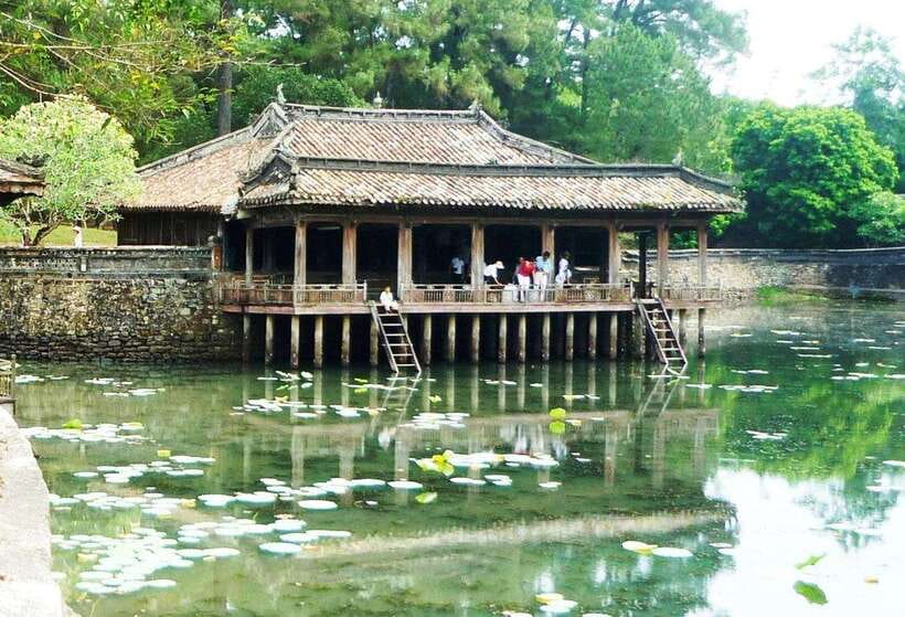 Hue City Motorbike Tour to Countryside, Pagoda & Royal Tombs - Incense sticks and conical hats in Thuy Xuan