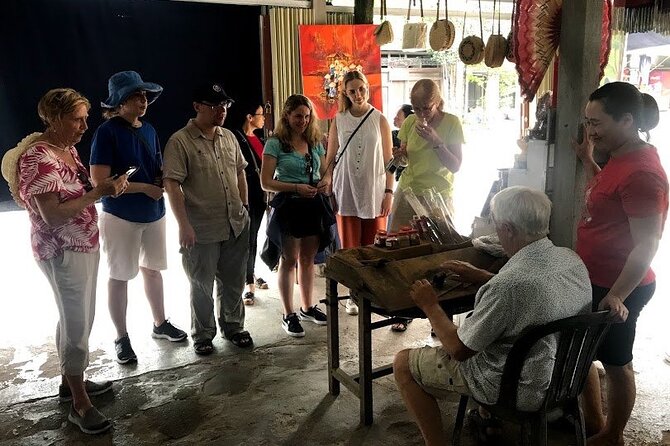 Hue Half-Day Motorbike Tour - Authentic Countryside of Vietnam, History, Culture - Incense, conical hats, and green tea in Huong Thuy