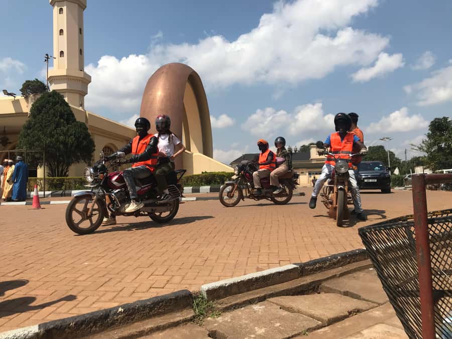 KAMPALA MOTOR BIKE TOURS (boda boda tours) - Baguma restaurant and the chance to taste local food