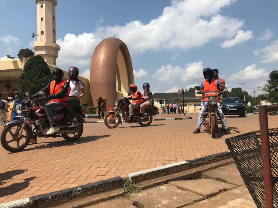 KAMPALA MOTOR BIKE TOURS (boda boda tours) - Gaddafi National Mosque and the view over Kampala