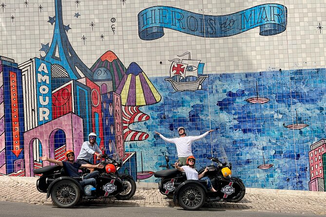 Lisbon: Private Experience Motorcycle Sidecar Tour - The Tagus promenade and temporary art