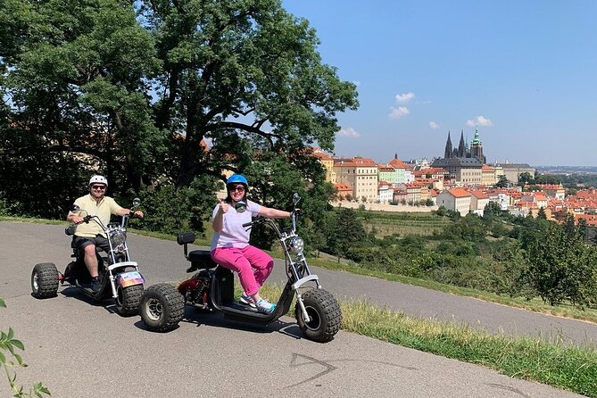 Live-Guided ️Trike-Harley️ Viewpoints tour of Prague - Strahov Monastery Brewery and the return