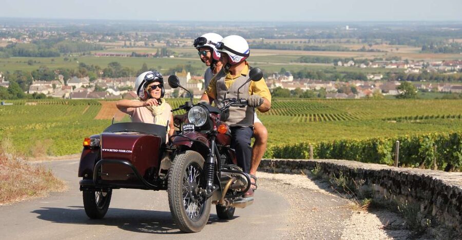 Meursault: Tour of the Vineyards on Motorbike with Sidecar - Climbing Saint Christophe hill