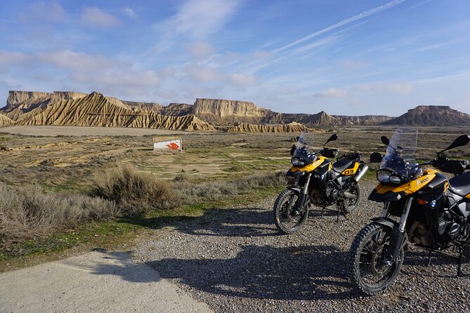 Motorcycle Adventure through Bardenas Reales - La Bardena Negra, where the colors change