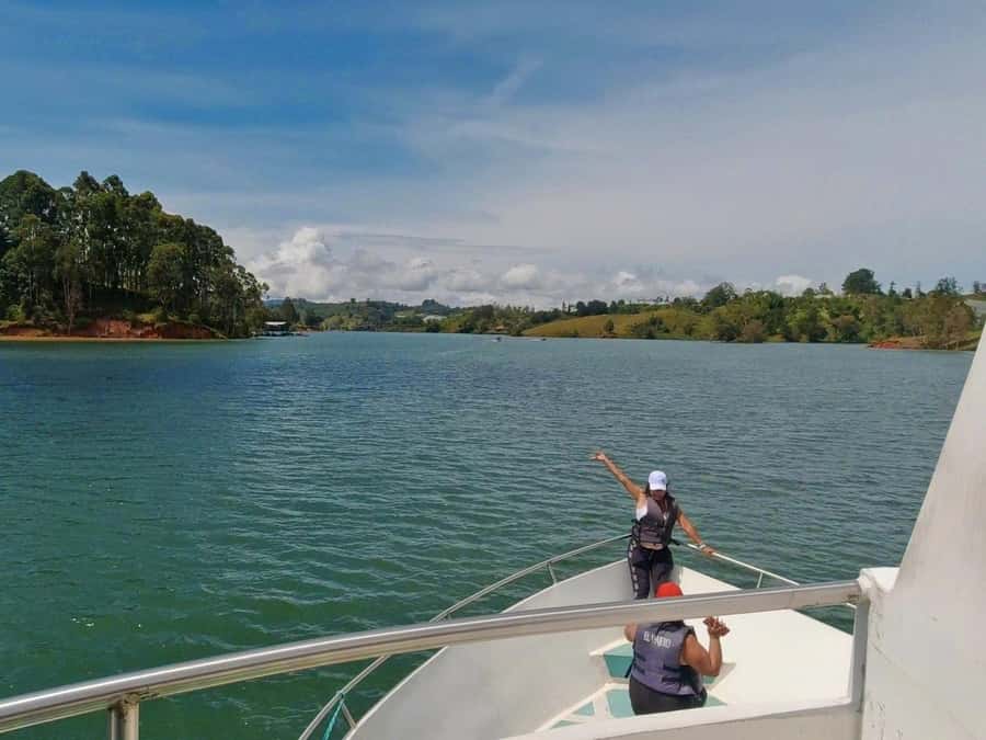 Motorcycle tour from Medellin to Guatape - The unpaved road to El Peñol is the real test
