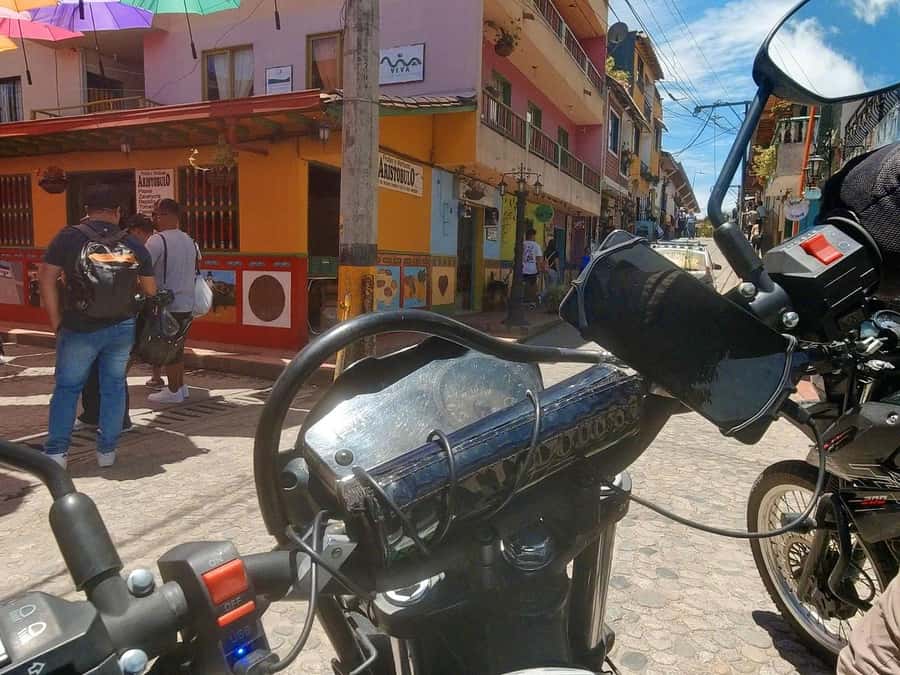 Motorcycle tour from Medellin to Guatape - Guatapé’s streets provide the colorful finish