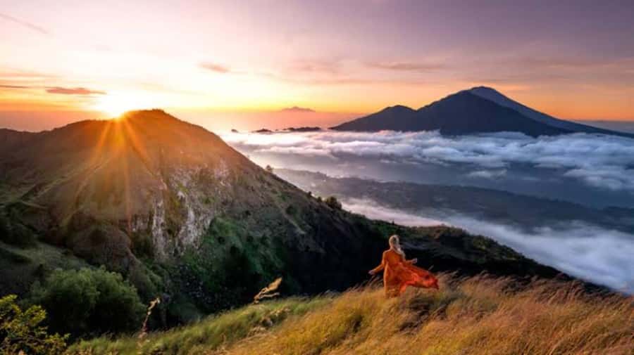 Mount Batur: Sunrise Dirt Bike Trek with Trained Riders - The short walk to Mount Batur’s highest viewpoint