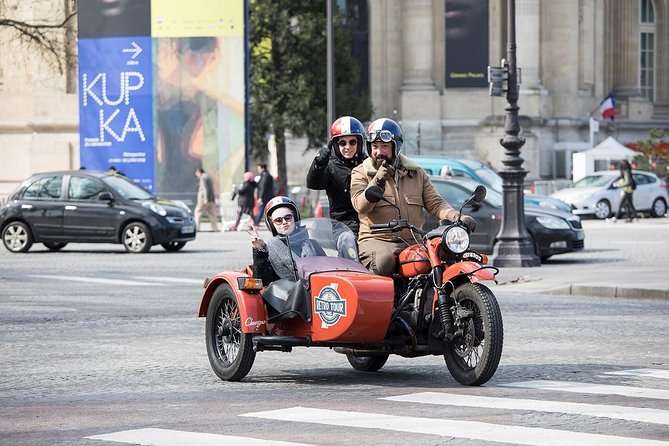 Paris Highlights city tour on a vintage Sidecar Motorcycle - Key points to know before you book