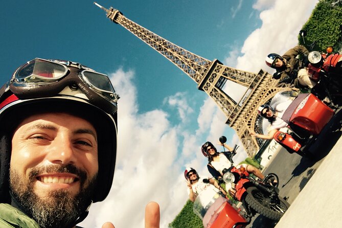 Paris Highlights city tour on a vintage Sidecar Motorcycle - Luxembourg Gardens, the Senate, and Saint-Germain style