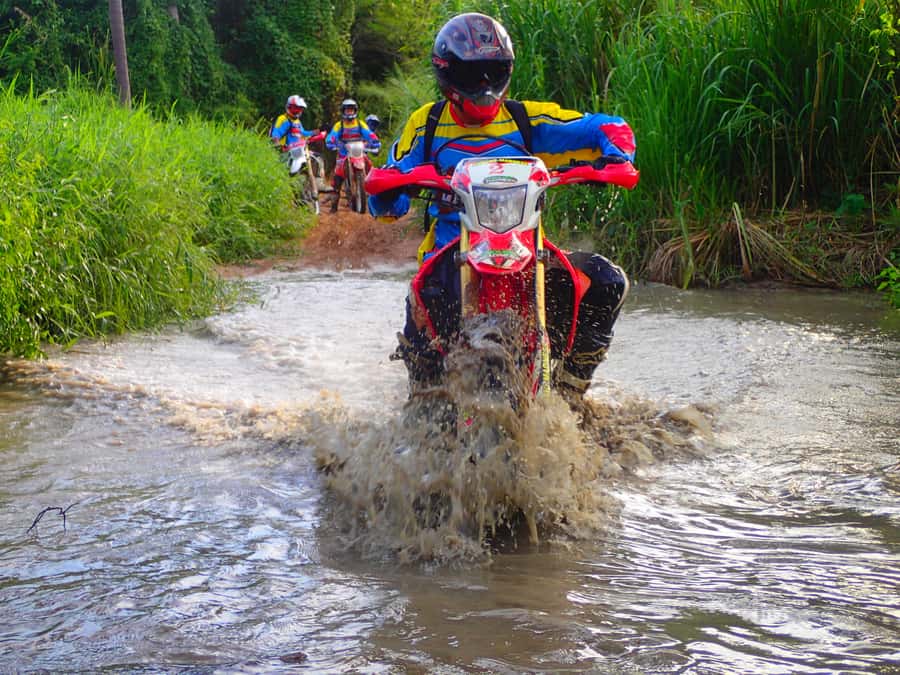 Pattaya: Full-Day Guided Enduro Tour with Meal - Hillside views over Pattaya and the islands