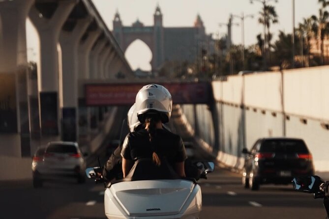 Premium Passenger Motorcycle Dubai City Private Tour - Passing Atlantis Hotel