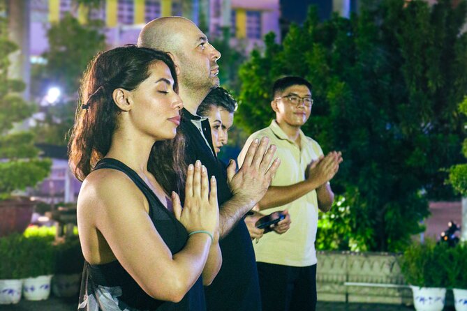 Private Discover Saigon Hidden Spots on Night Motorbike Adventure - The monk memorial in District 3