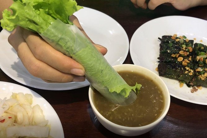 Private Ho Chi Minh Street Food Tour by Motorbike with Ao Dai Female Rider - Dessert and an old apartment food area
