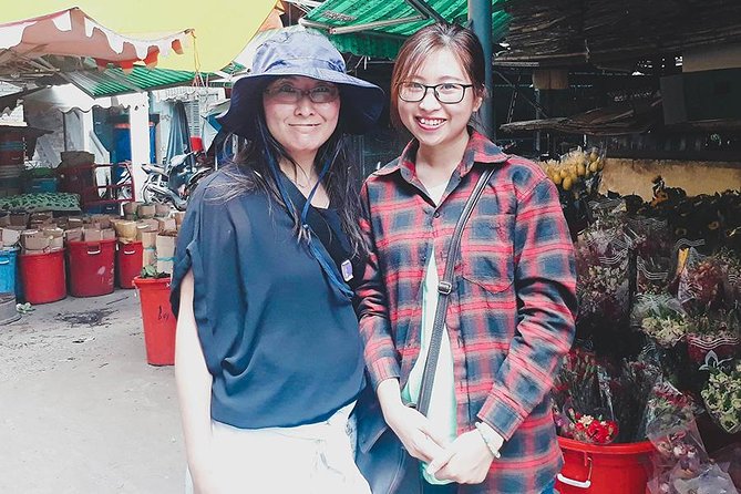 Saigon Night Sights & Local Food by Motorbike| Opt: Ao Dai Riders - Ho Thi Ky Flower Market after dark