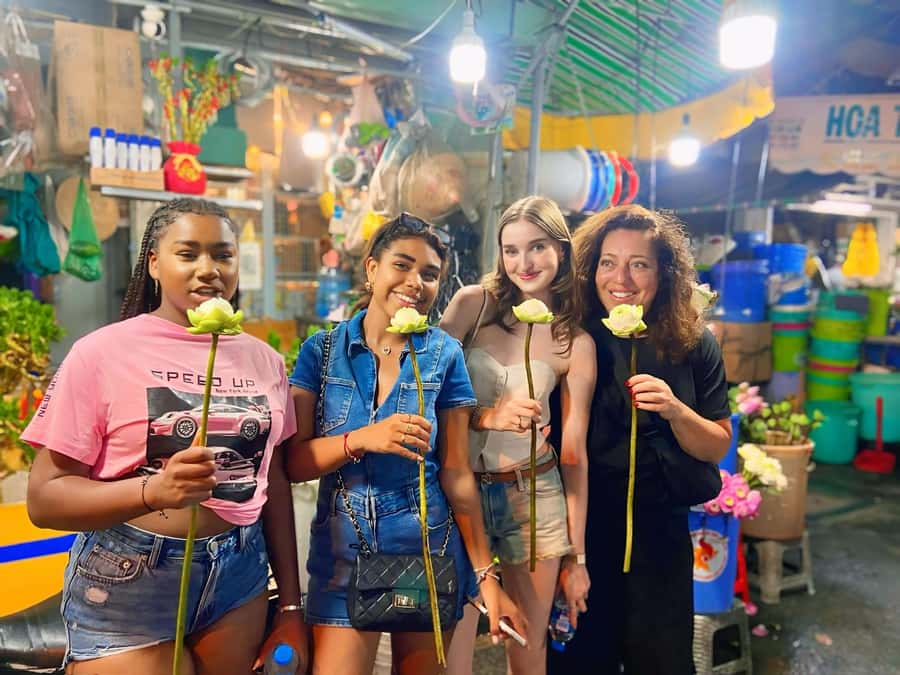 Saigon: Street Food Tasting & Sightseeing Tour by Motorbike - Flan, sweet soup, jasmine tea, and Saigon beer