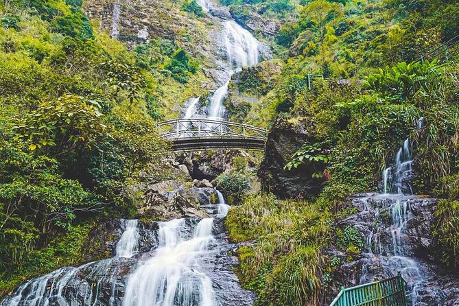 SaPa Motorbike Tour - Half day - Visit Waterfall - Silver Falls, a short visit with a steep climb