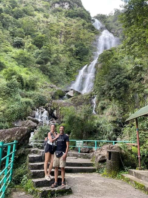 Sapa to Waterfall, Green Tea Farm with motorbike driver - Silver Waterfall: Sapa’s first major stop