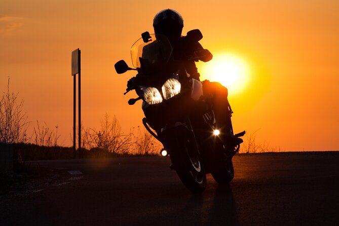 Sunset Motorcycle Tour with Dinner - Three hours of riding, then one hour for dinner