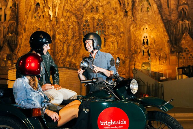 Tapas & Sidecar Motorcycle Barcelona Tour - Eixample turns the sightseeing ride into dinner
