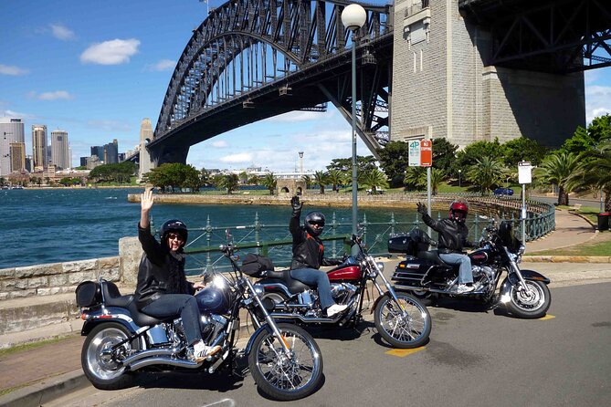 The 3 Bridges Harley Tour - see the main iconic bridges of Sydney on a Harley - Under the bridge and through the lower North Shore