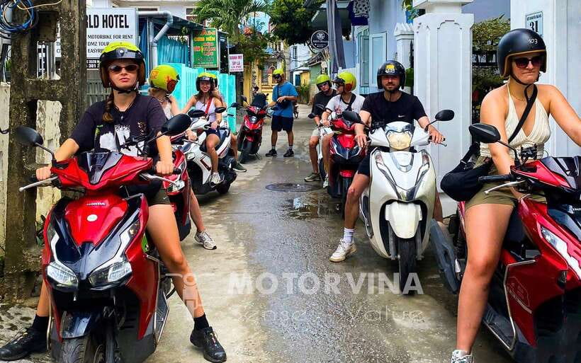 Top Gear Hai Van Pass Motorbike Adventure - by Motorvina - Thanh Toan bridge and the working countryside
